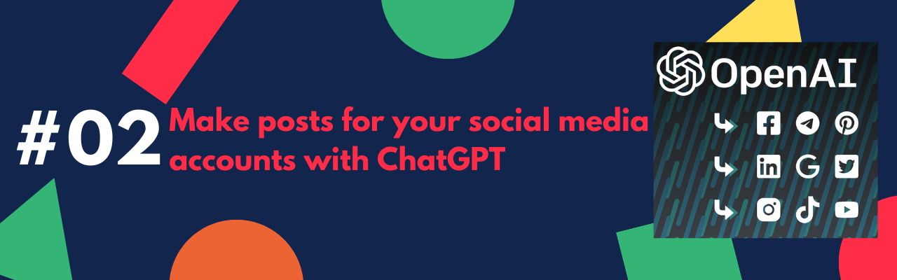 Make posts for your social media accounts with ChatGPT image