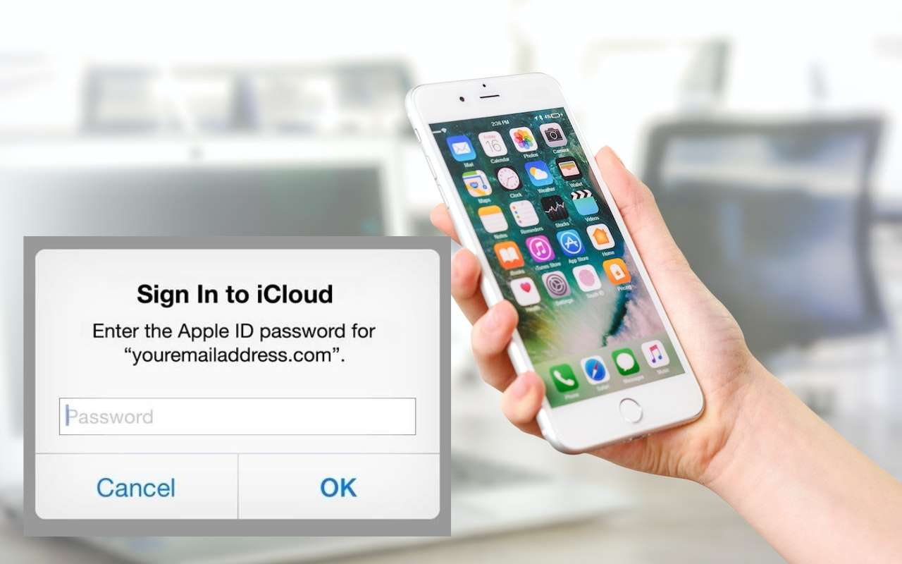 Sign in to iCloud find iPhone image